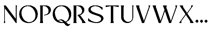 Mizhon Medium Flare Font UPPERCASE