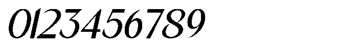 Mizhon Medium Sans Slanted Font OTHER CHARS