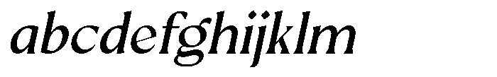 Mizhon Medium Serif Slanted FONT