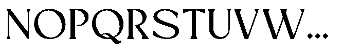 Mizhon Medium Serif Font UPPERCASE