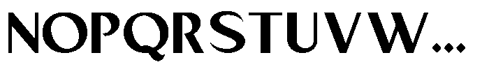 Mizhon Sans Heavy Font UPPERCASE