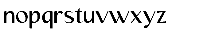 Mizhon Sans Medium Font LOWERCASE