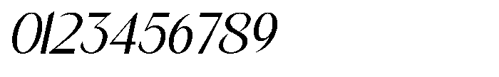 Mizhon Sans Slanted Font OTHER CHARS