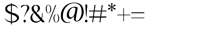 Mizhon Sans Variable Heavy Font OTHER CHARS