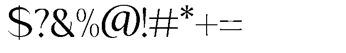 Mizhon Sans Font OTHER CHARS