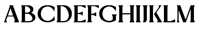 Mizhon Serif Bold Font UPPERCASE