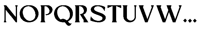 Mizhon Serif Bold Font UPPERCASE
