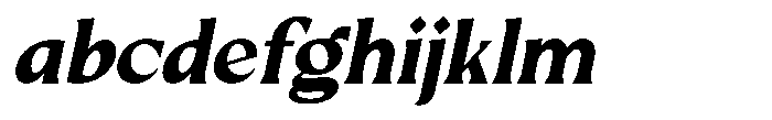 Mizhon Serif Extra Bold Slanted FONT