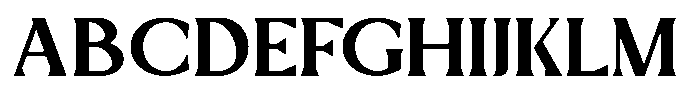 Mizhon Serif Extra Bold Font UPPERCASE