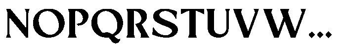 Mizhon Serif Extra Bold Font UPPERCASE