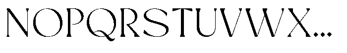 Mizhon Serif Light Font UPPERCASE