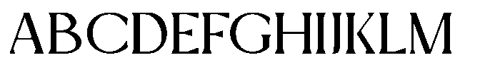 Mizhon Serif Medium Font UPPERCASE