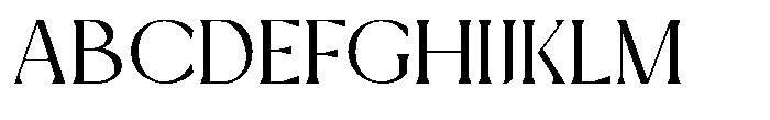 Mizhon Serif Regular Font UPPERCASE