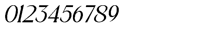 Mizhon Serif Slanted Font OTHER CHARS