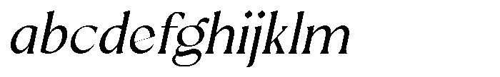 Mizhon Serif Slanted FONT