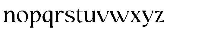 Mizhon Serif Variable Light Font LOWERCASE