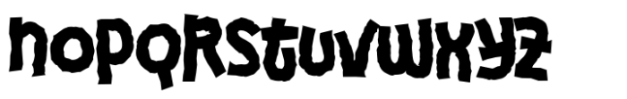 Mizuka Distort Font LOWERCASE