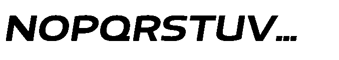 Mizzen Black Ample Italic Font UPPERCASE