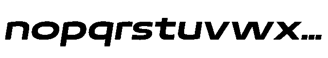 Mizzen Black Ample Italic Font LOWERCASE