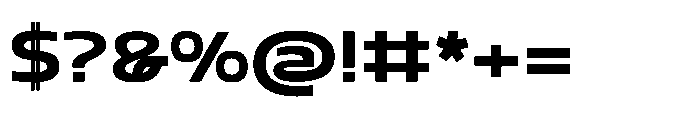 Mizzen Black Ample Font OTHER CHARS