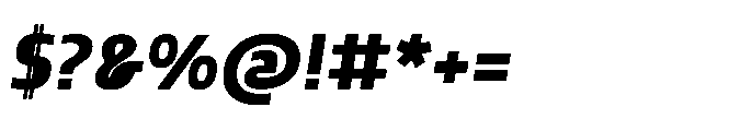 Mizzen Black Italic Font OTHER CHARS