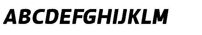 Mizzen Black Italic Font UPPERCASE