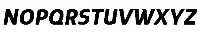 Mizzen Black Italic Font UPPERCASE