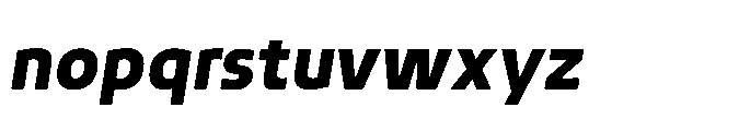 Mizzen Black Italic Font LOWERCASE