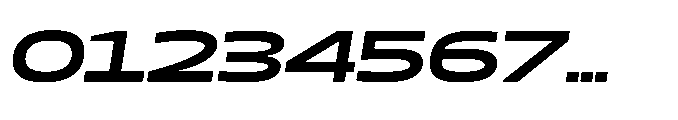 Mizzen Black Wide Italic Font OTHER CHARS