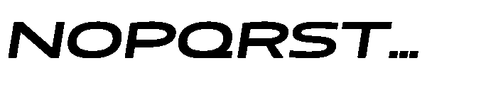 Mizzen Black Wide Italic Font UPPERCASE