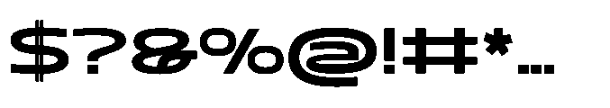 Mizzen Black Wide Font OTHER CHARS