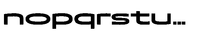 Mizzen Black Wide Font LOWERCASE