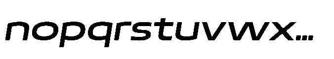 Mizzen Bold Ample Italic Font LOWERCASE