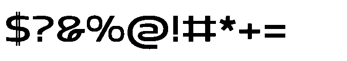 Mizzen Bold Ample Font OTHER CHARS