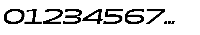 Mizzen Bold Wide Italic Font OTHER CHARS