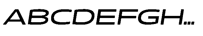 Mizzen Bold Wide Italic Font UPPERCASE