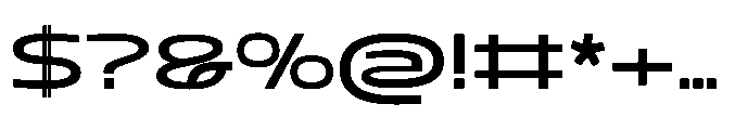 Mizzen Bold Wide Font OTHER CHARS