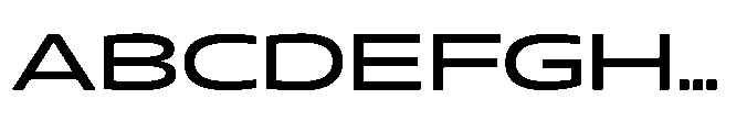 Mizzen Bold Wide Font UPPERCASE
