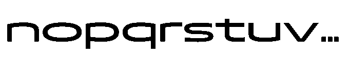 Mizzen Bold Wide Font LOWERCASE