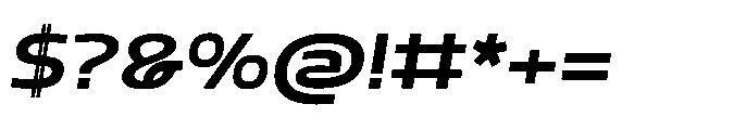 Mizzen Extra Bold Ample Italic Font OTHER CHARS