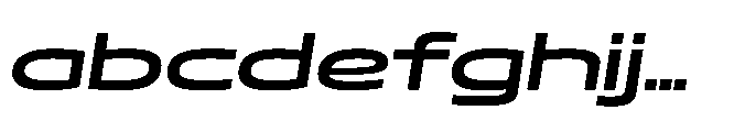 Mizzen Extra Bold Wide Italic FONT