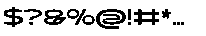 Mizzen Extra Bold Wide Font OTHER CHARS