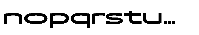 Mizzen Extra Bold Wide Font LOWERCASE