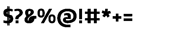 Mizzen Extra Bold Font OTHER CHARS