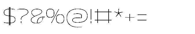 Mizzen Fine Ample Font OTHER CHARS