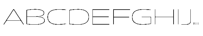 Mizzen Fine Wide Font UPPERCASE
