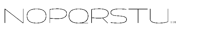 Mizzen Fine Wide Font UPPERCASE