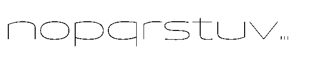Mizzen Fine Wide Font LOWERCASE