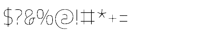 Mizzen Fine Font OTHER CHARS