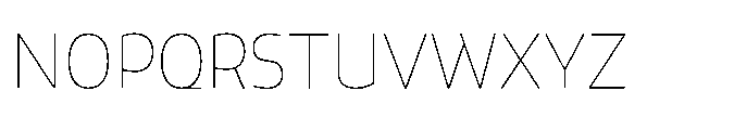 Mizzen Fine Font UPPERCASE